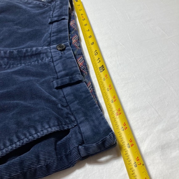 Brooks Brothers Clark Blue Corduroy Straight Leg Flat Front Men's Size 36x30 - Picture 9 of 10
